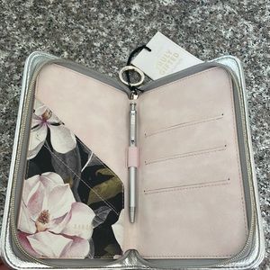 NWT Ted Baker Travel Organizer for Passports and Documents Silver